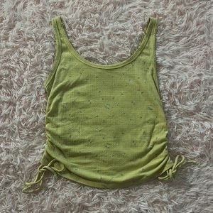 Yellow Floral Tank Top